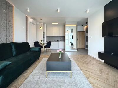 Nowe mieszkanie premium 2 pok., balkon, garaż, klimatyzacja
