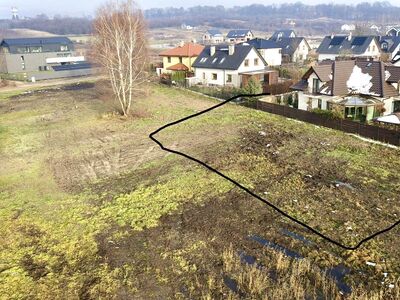 Działka pod dom 6,16 ar + udział – Kraków Dębniki, Skotniki, ul. Trockiego