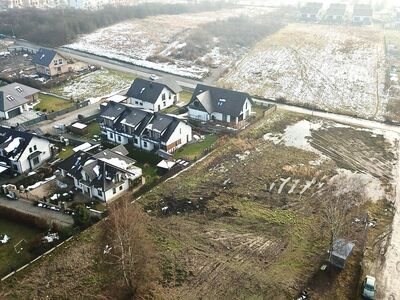 Działka pod dom 6,16 ar + udział – Kraków Dębniki, Skotniki, ul. Trockiego