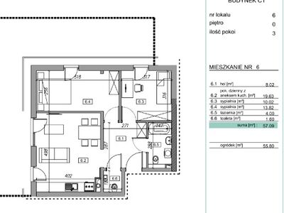 mieszkania - 57.34 m² - Kraków